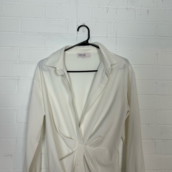 House Of CB Assata White Shirt Dress - Picture 6 of 12